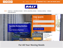 Tablet Screenshot of dalymovers.com